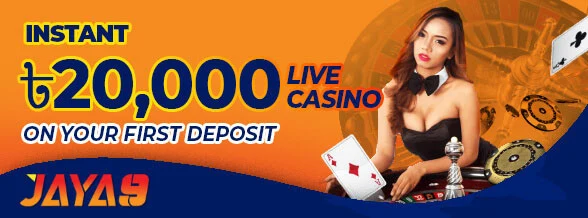 Jaya9 Live Casino 50% Welcome Bonus promotion banner