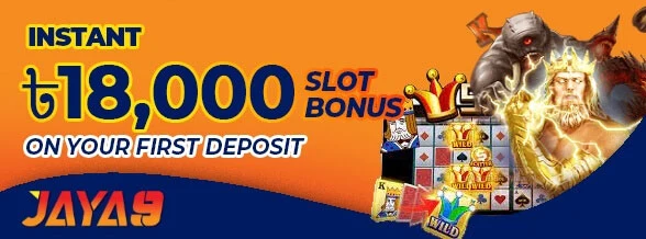 Jaya9 Slots 100% Welcome Bonus promotion banner